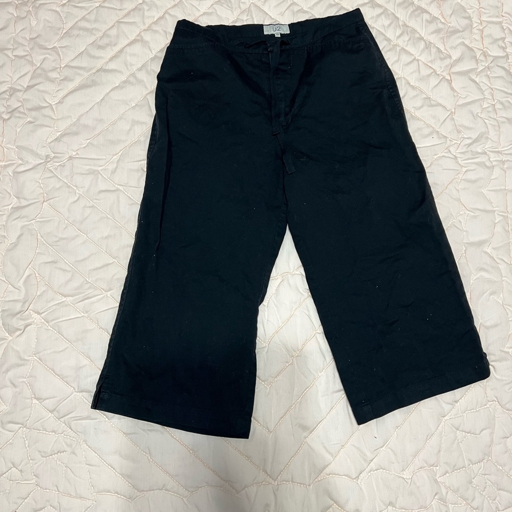 LOFT Black Wide-Leg Pants